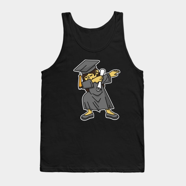 Asian girl student dab dabbing graduation school Tank Top by LaundryFactory